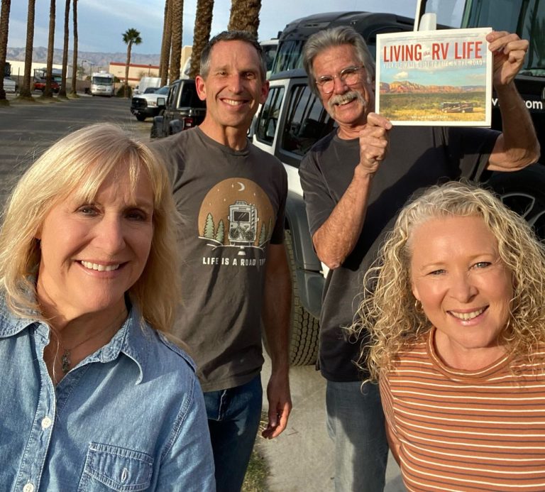 Rocking the RV Life podcasters have chance meeting with travel experts-authors