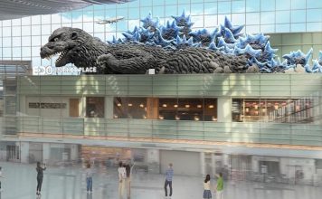 Tokyo’s Haneda airport bids travellers farewell with a colossal Godzilla installation Tokyo’s Haneda airport bids travellers farewell with a colossal Godzilla installation